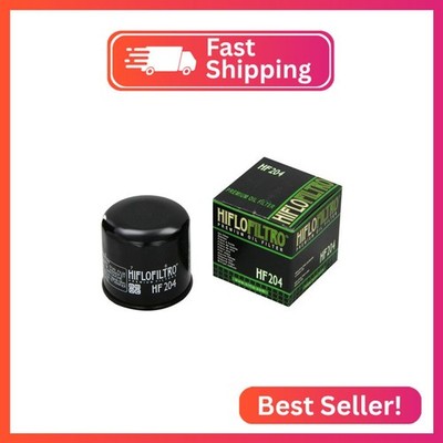HiFloFiltro HF204 Black Standard Premium Oil Filter, Single