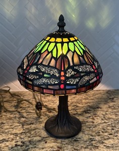 8706 Tiffany Dale ランプ スタイル ティファニー デール Tiffany 【希少!】Dale Tiffany/Mica from Lamp Table Accent Light One 蛍光灯・電球