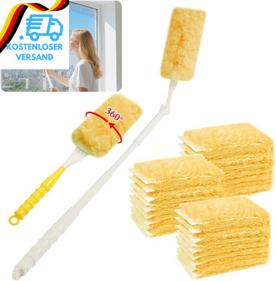 OFFCUP Staubwedel Teleskop Set, 32 Stück 360° Für Swiffer Staubmagnet Nachfüllpa