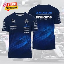 Personalized 2026 Williams F1 Teamwear F1 T-shirt All Over Print, All Size