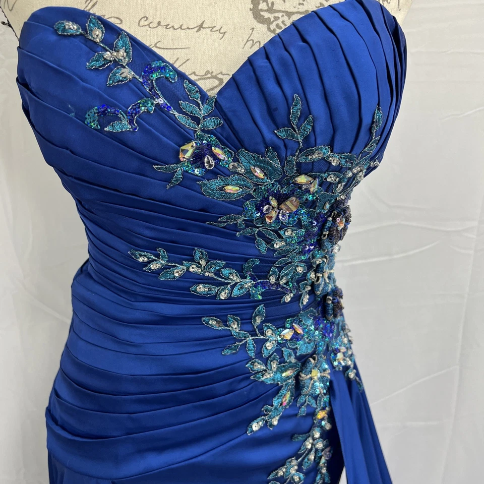 Vestido formal sin tirantes Tony Bowls talla 2 Foto 4 de 4