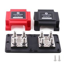 400A Bus Bar 12V  Power Distribution Block Busbar with 8 x 3/8" M10 Studs ...
