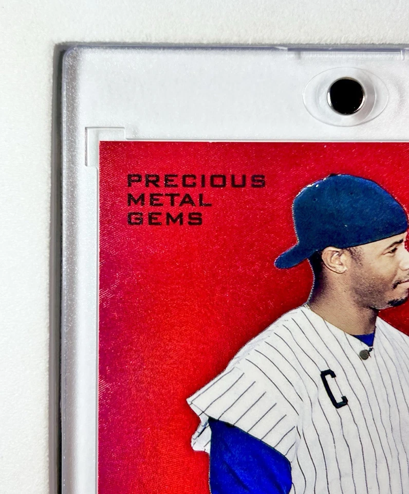 2022 Skybox Metal Ken Griffey Jr PRECIOUS METAL GEMS PMG RED /100 SP - HOF SP - Image 2 of 4