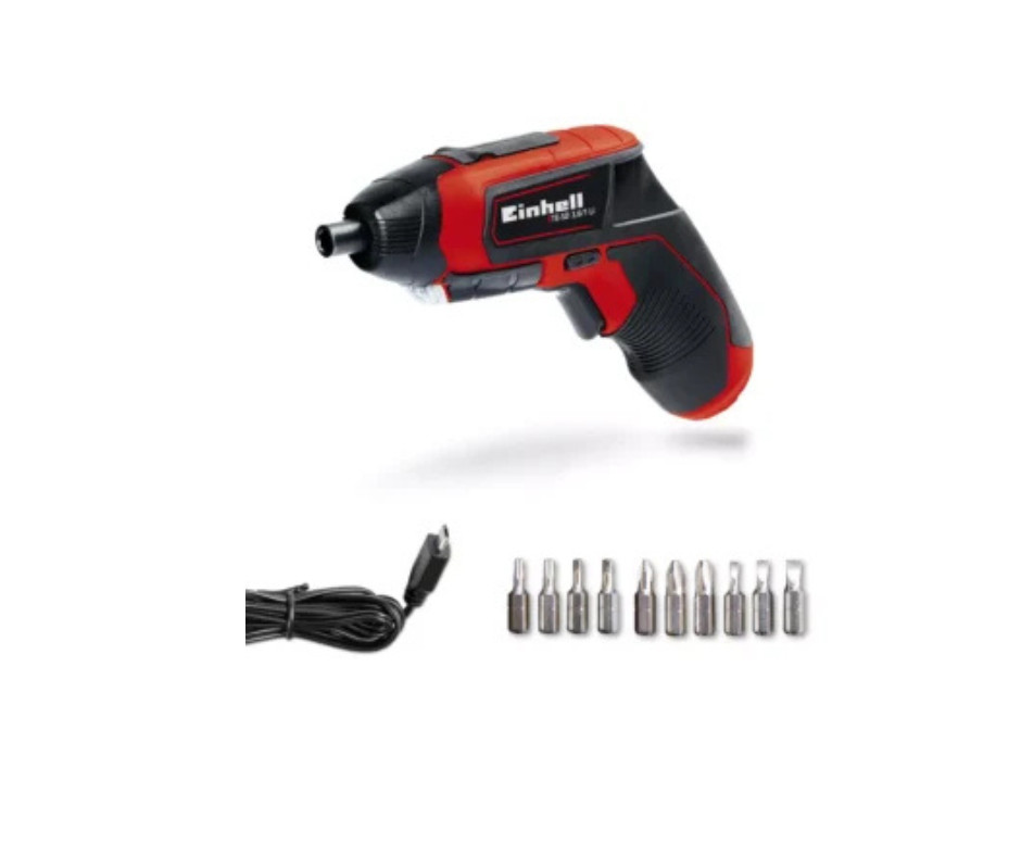 Einhell TE-SD 3,6/1 Li: Avvitatore 3.6V USB + Set 10 Punte
