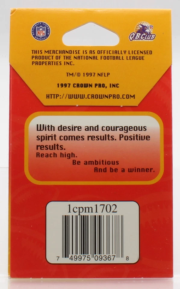 QB Club Crown Pro - Fútbol - NFL Emmitt Smith Ambition Magnet - 1997 Foto 2 de 2