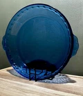 Vintage Pyrex Cobalt Blue 9.5” Fluted Pie Baking Plate # 229
