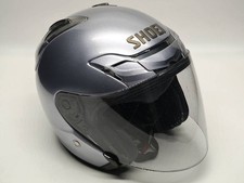 Casco Jet Shoei J-FORCE3 Grigio Perla Metallizzato XL Casco Moto Equitazione Usato