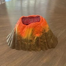 Dinosaur Volcano w/ Eruption Lights & Sounds Actions Kid's  Toy AA Batteries