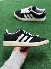 Adidas Grand Court Base 00s Core Black Cloud White Gum Mens IH6184 NEW Multi