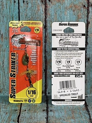 Joe s Flies Super Striker Size 1/16oz Spinner Speckled Trout