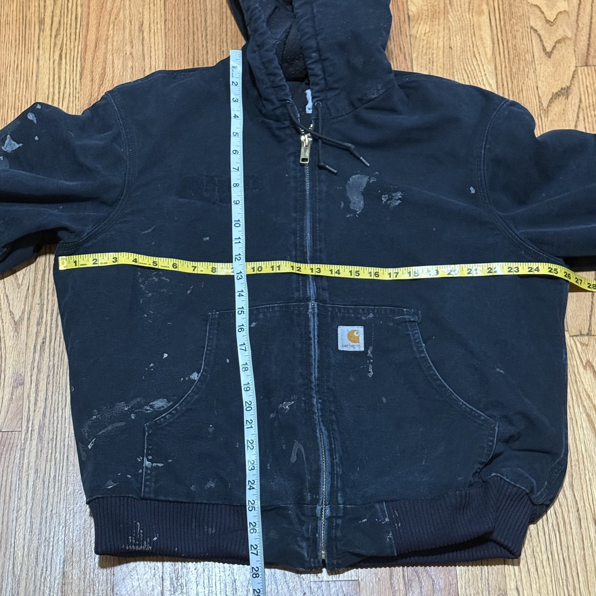 Carhartt J140 BLK Duck Active Jacket Men's XL Black Lined 12/2013