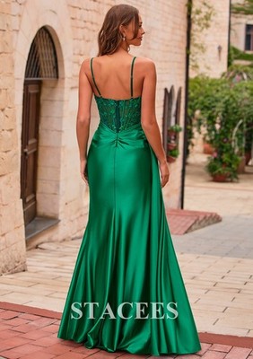 Stacees Prom Dress Size 10 Emerald Green | eBay Stacees Prom Dress Size 10 Emerald Green | eBay