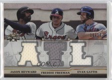 2014 Topps Triple Threads Relic Combos 10/36 Jason Heyward Freddie Freeman 0qo1