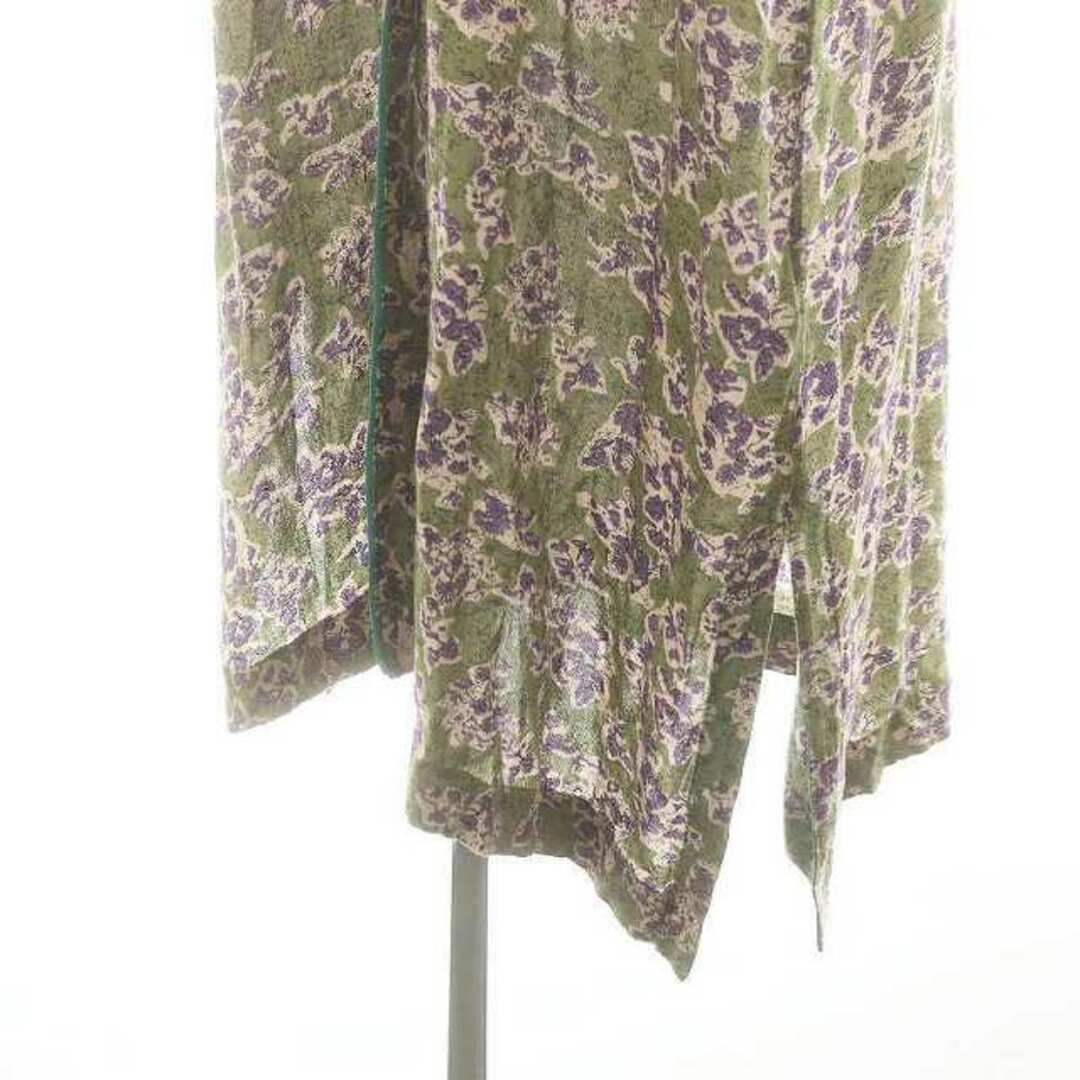 JOURNAL STANDARD RELUME FLOWER PRINT PIPING DRESS LONG