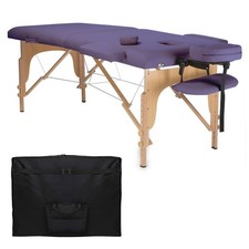Portable Massage Table with Carrying Case - Lavender