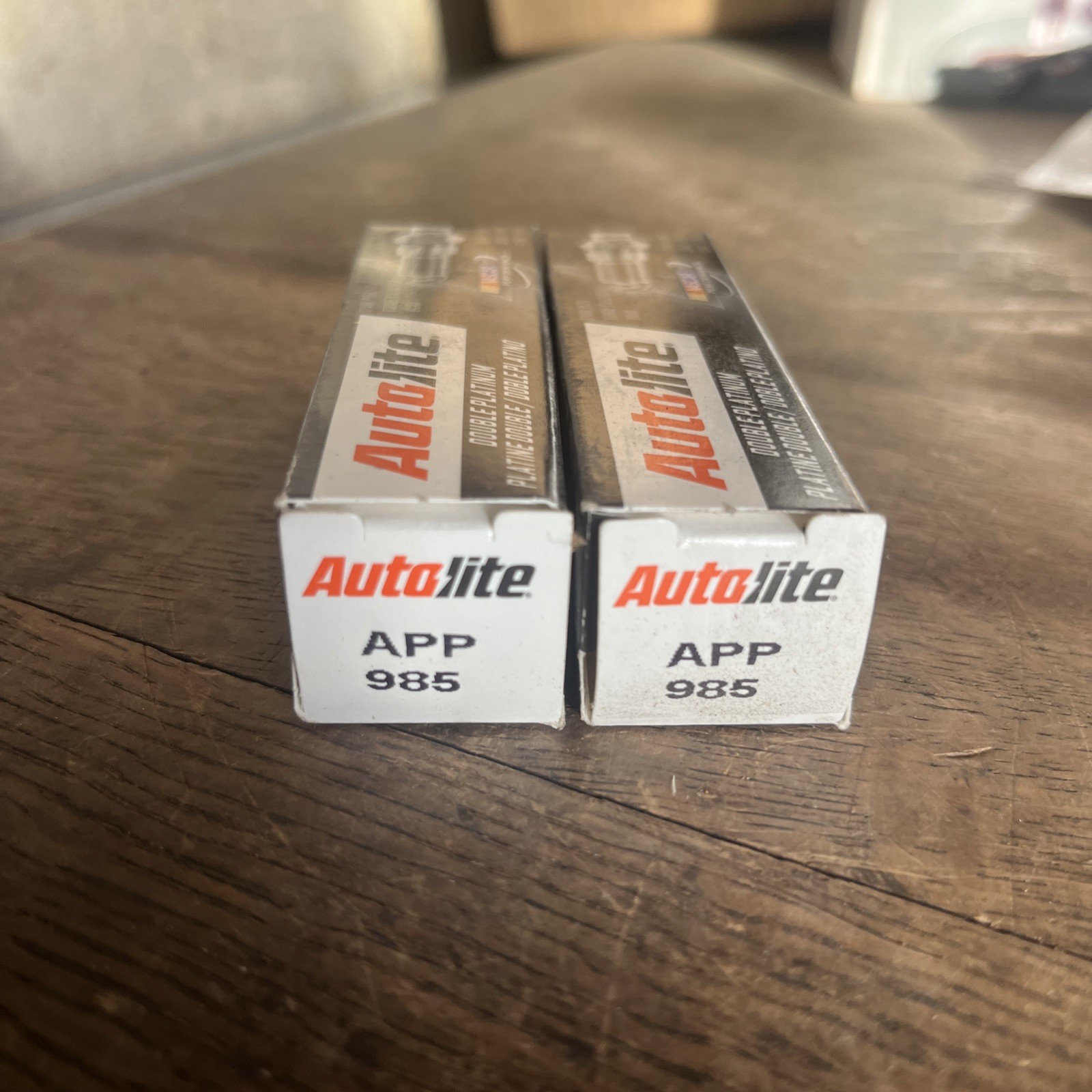 2 NOS AutoLite Double Platinum APP985 Spark Plugs