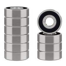 10 PCS 1614-2RS Ball Bearings, 3/8 x 1-1/8 x 3/8 Inch, Double Rubber Seals