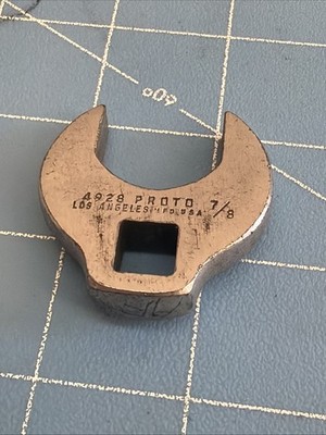 Proto 7/8'' Crowfoot Socket Wrench Model proto los angeles 4928