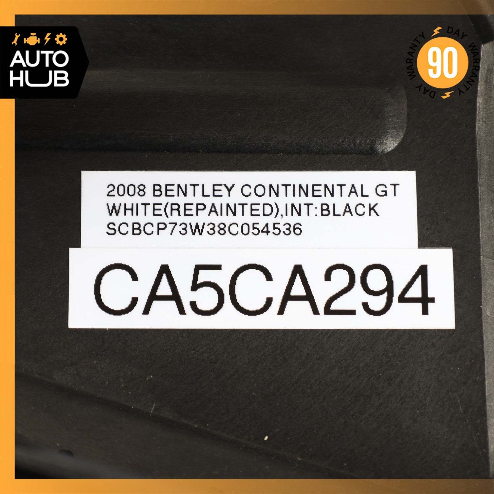 03-13 Bentley Continental GT Left Side Air Intake Cleaner Box 3W0129607G OEM