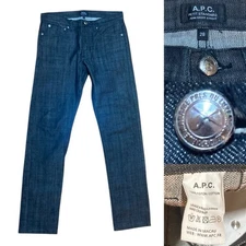 A.P.C. Petit Standard Jean Droit Etroit Men’s Size 28 in Grey