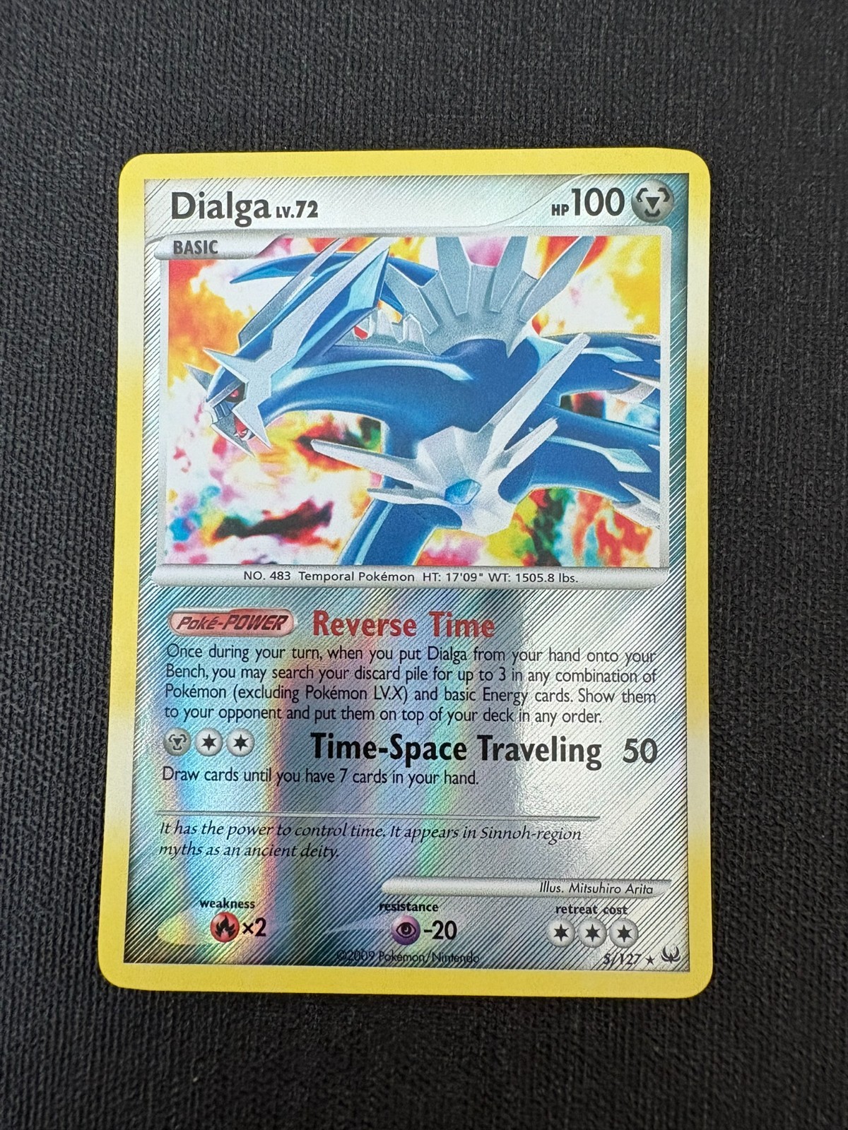 Pokemon TCG - Dialga 5/127 Platinum Reverse Holo - LP