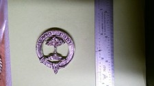 MILITARY INSIGNIA BADGE UNSURE SCOTTISH CLAN BROOCH ANDERSON ON BACK