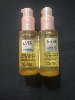 L  Oreal Paris Bond Repair Oil-in serum For Damage Color Hair Heat Lot of 2