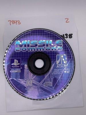 Missile Command Sony PlayStation 1 Disc Only PS1 Black Label  No Tracking 7843