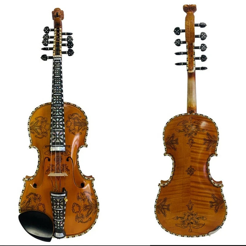 Deluxe fancy Norwegian fiddle 4/4 violin(4*5) strings of profession concer play
