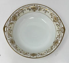 Noritake NIPPON Christmas Ball 175 Gold Backstamp 16034 Round Serving Bowl