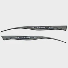Lowe Boat Graphic Decals 2129952 | Deep V185 Gray Stickers (Set of 2)