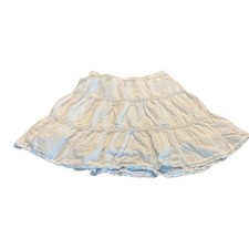 H M Kids White Tiered Skirt Size 9-10 Years Girls