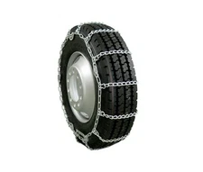 (Set of 2) 24.5" Twist Link Dual Snow Tire Chain for Semi Trucks - Tire Traction