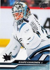 2023-24 Upper Deck #397 Kaapo Kahkonen San Jose Sharks