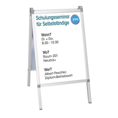 Showdown  Displays Kundenstopper Prime silber DIN A1 2 Fächer 64,0 x 80,0 x 110,