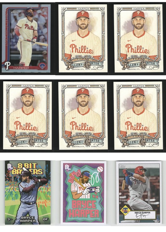 Bryce Harper Baseball Card 9 Card LOT