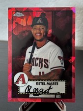 Topps 2021 Chrome Platinum Red Atomic Refractor Ketel Marte Diamondbacks #180