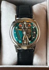 BULOVA ACCUTRON 1961 Model 14KT White Gold Solid Spaceview Accutron Tuning Fork