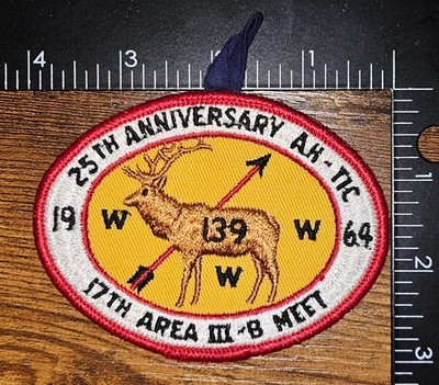 Ah Tic Lodge 139 25th Anniversary 17th Area 3-B Meet WWW OA Patch