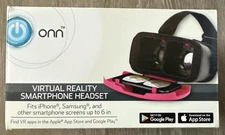ONN WHITE Virtual Reality VR Smartphone Headset Apple/Android NEW