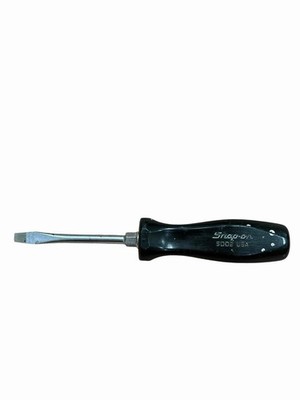 Snap-on SDD2 Flat Tip Slotted Stubby Screwdriver Black Hard Handle USA