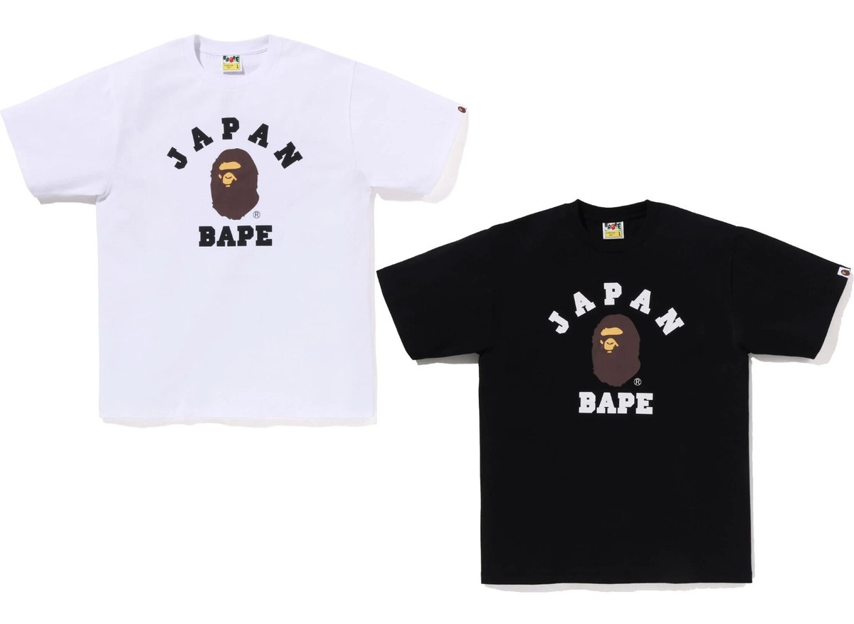 A BATHNIG APE Men's JAPAN COLLEGE CITY TEE 1L22110021 z | eBay