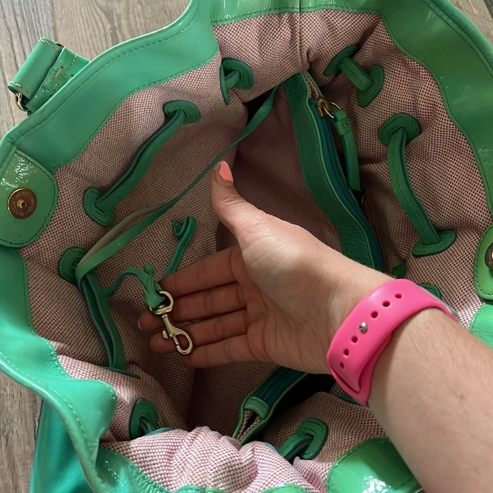 Dooney Bourke Drawstring Purse Bag - image 11