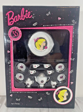 1994 Mattel Chilton 8610-9 Nostalgic 35th Annv BARBIE Miniature CHINA Tea Set