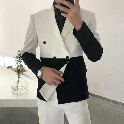 designer double breasted suit