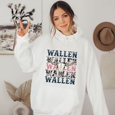 New Morgan Wallen Hoodie Wallen Bullhead Sweater Gift For Fans Shirt 1CM862
