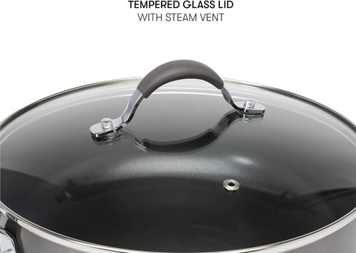 Cooking Light Antihaft Keramik 4qt Tiefkocher Anthrazitgrau - Bild 4 von 9