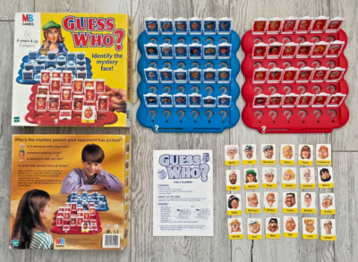 Guess Who MB Games Board Game Hasbro Classic Family Mystery Face Vintage  2000