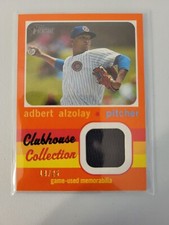 Adbert Alzolay Clubhouse Collection Relic Orange 14/25 2020 Topps Heritage