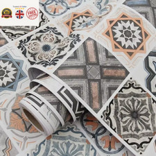 40Cm Self-Adhesive European Style Bathroom Tile Floor Waterproof PVC Cabinet Wal